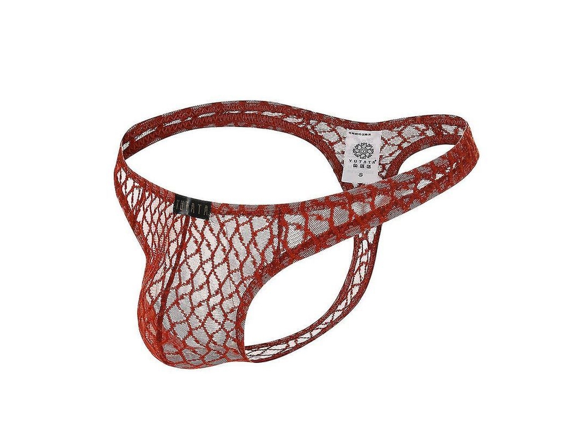 2026 sutiã G string Sexy de Calcinha Transparente para Homem com Rendado