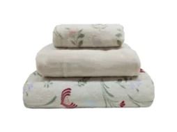 Conjunto Lençóis Coral 230x270cm Flores Plantópia