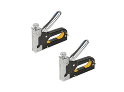 2 Ferramentas De Gravura Manual De Aço Para Móveis, 3 Em 1 (prego Retangular, Porta E U), Ajuste De Potência E Limpeza Rápida De Engasgamentos Negro