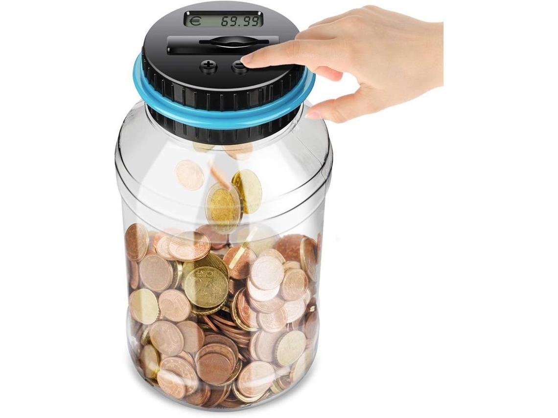 Regalo De Hucha Perfecto, Hucha Grande Para Crianças E Adultos Com Contador Digital Para Natal E Aniversário
