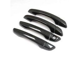 Capa Do Puxador Da Porta Citroen C3 Mk3 17 21 Padrão Fibra De Carbono