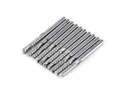 10pcs Frese De Ponta De Carbeto De Tungstênio Canela Única 3.175*15mm Para Corte Cnc Madeira Acrílico