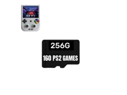 Cartão De Memória Para Console De Jogo Portátil, Capacidade De 256g, 160 Jogos De Ps2, Classe De Velocidade De Vídeo V10, 256g Apenas 160 Ps2