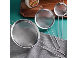 Peça Peneira De Malha Fina, Peneira De Aço Inoxidável Com Alça, Utensílios De Cozinha SUNNY SPACES