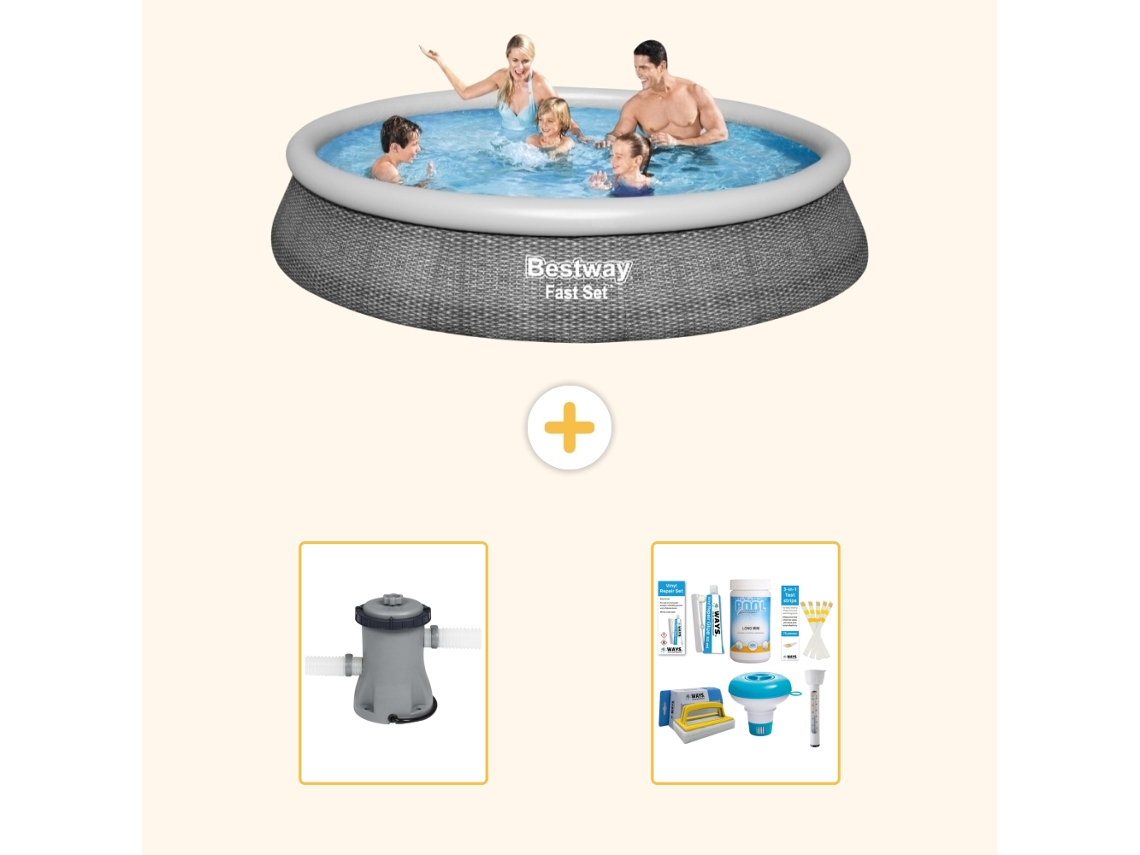 Bestway Piscina Bestway Fast Set Redonda - 396x84 Cm - 3-peças S22282