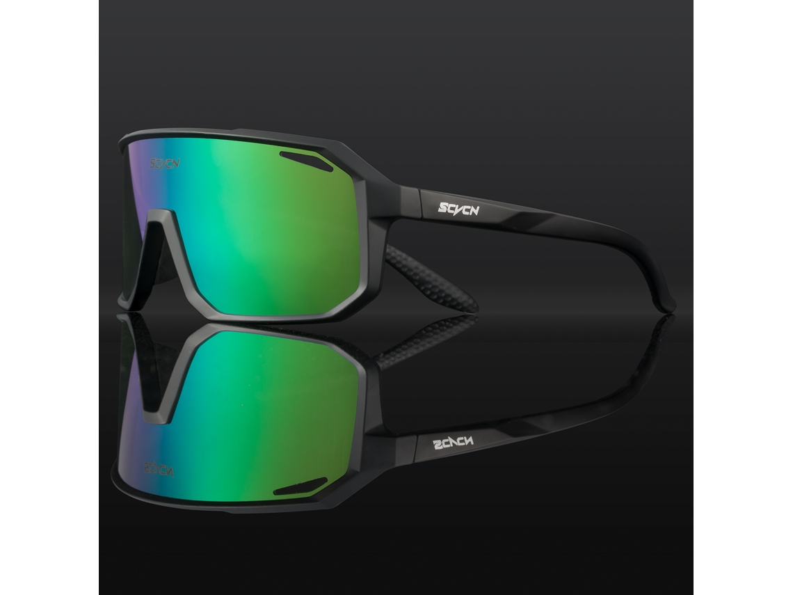 Óculos de Sol Unissex para Ciclismo com Lentes de Polímero Semitransparentes Resistentes a Impactos e com Proteção Uv400. MDUG (estilo C4)