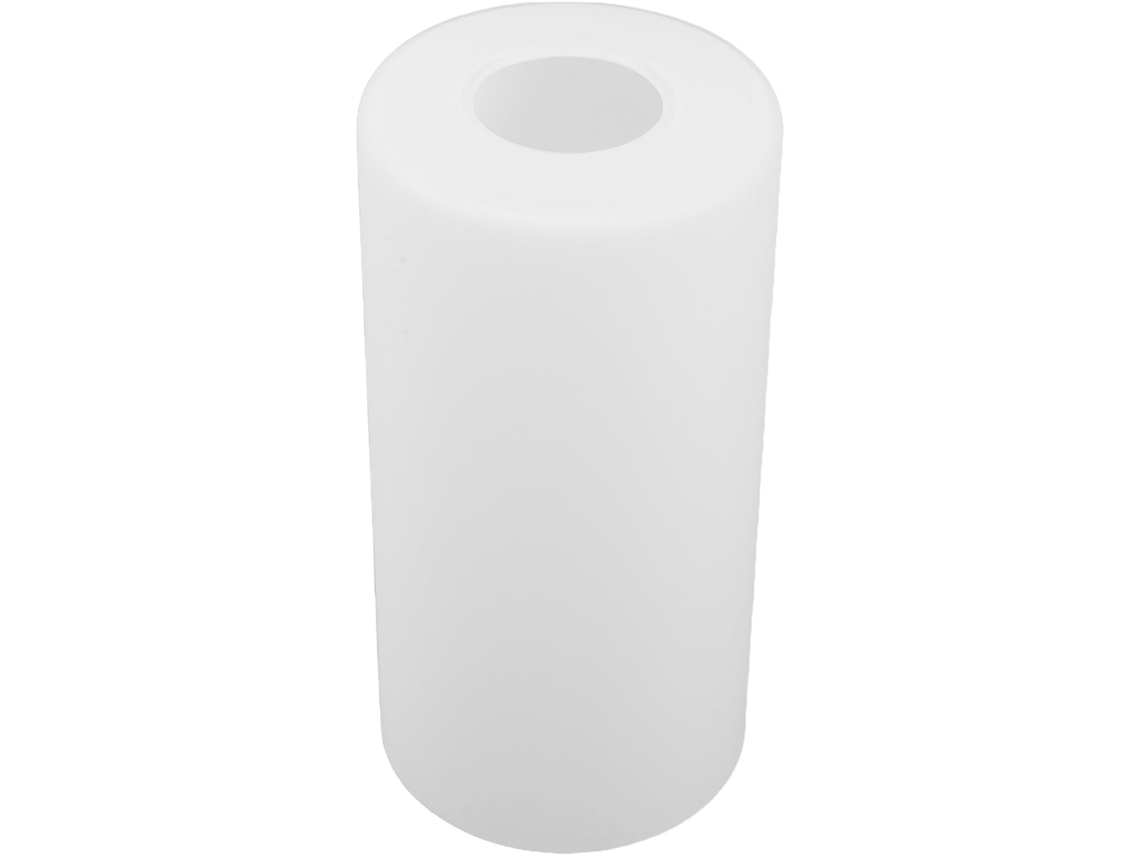 Vidro Cilíndrico Fosco, Branco Leitoso, 100 Mm X 200 Mm, Compatível Com Soquete E27.