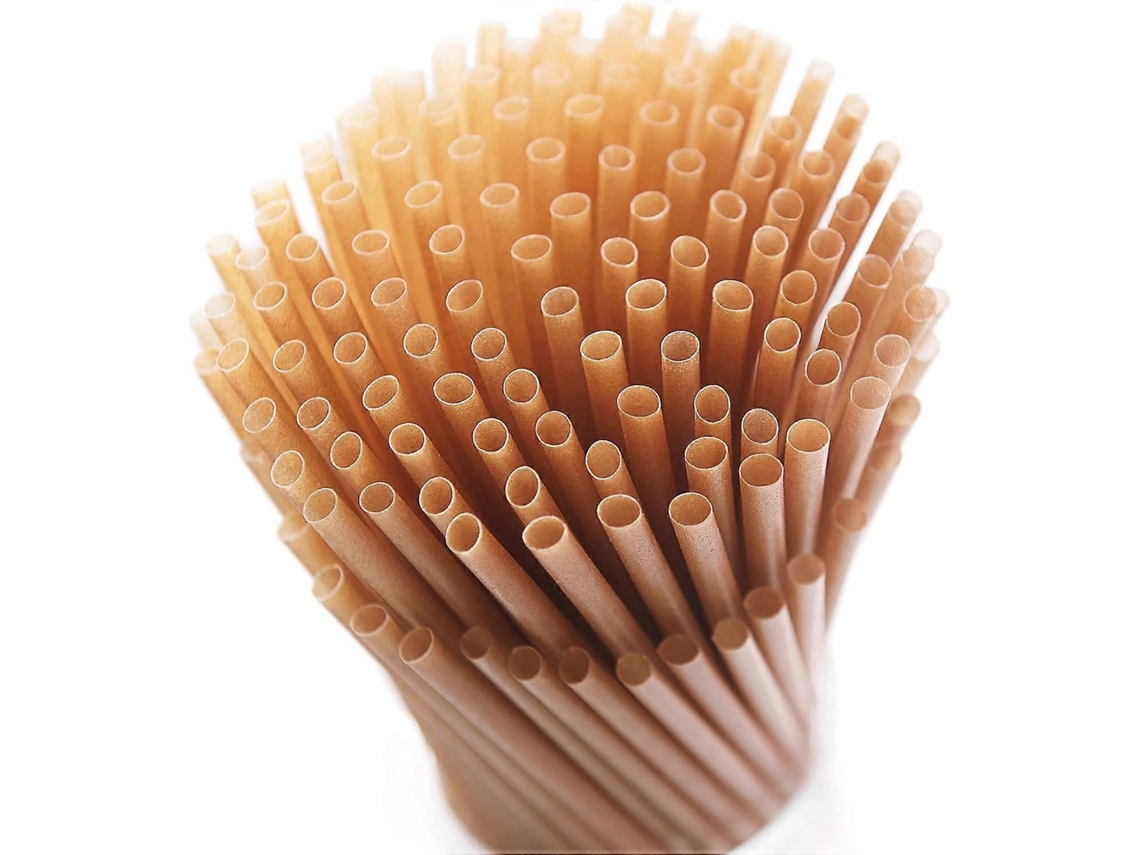 200 Canudos De Cana-de-açúcar, 8 Polegadas, Compostáveis, Biodegradáveis E Ecológicos