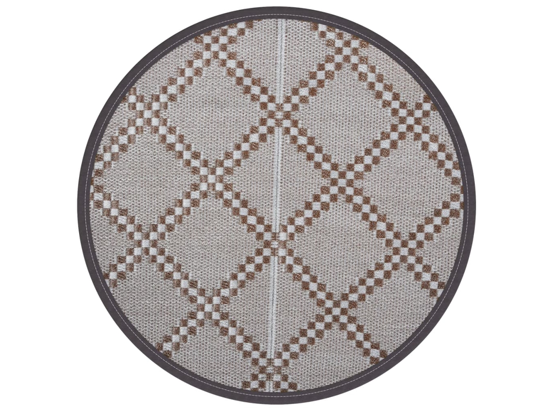 Outdoor Carpet, Outdoor Carpets Vidaxl Marrom Polipropileno (ø 120 Cm)