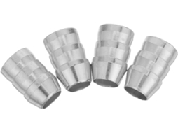 Conjunto De 4 Cunhas Metálicas Redondas 12mm Para Cabo Martelo, Em Metal Prateado, Maior Segurança E Multiuso Para