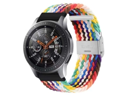 Bracelete Entrançada Flexível para Garmin Forerunner 265 42Mm Multicor