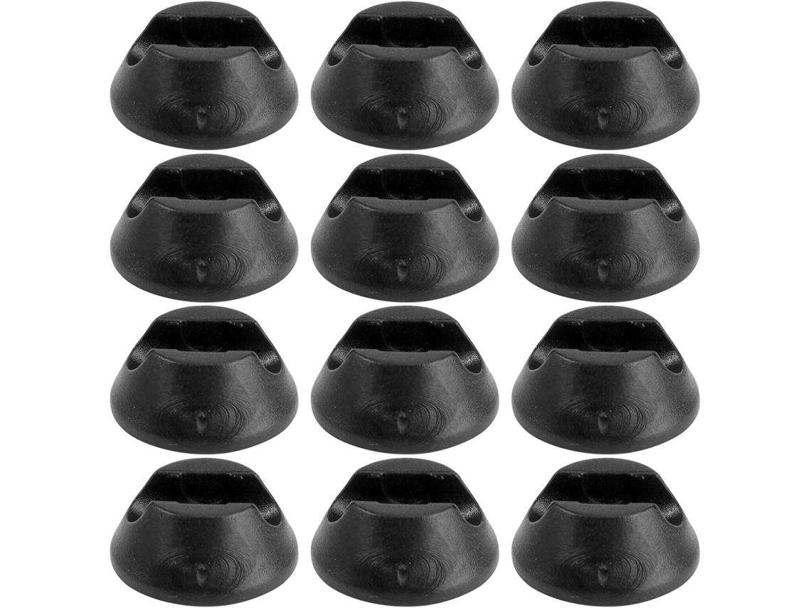 12-protetores De Silicone Antiderrapantes Pretos Para Pés Mesas E Cadeiras, Ideais Para Restaurantes E Salas De Estudo