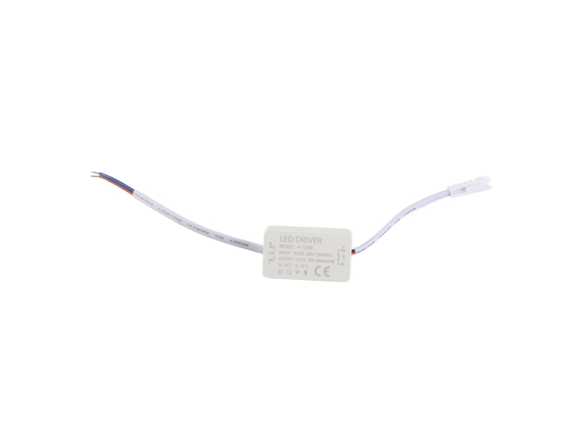 Driver Led Corrente Constante 300ma Ac85 265v Dc12 26v Lâmpadas 4 7x1w | S/MARCA