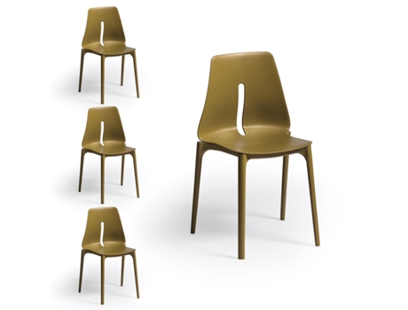 Conjunto 4 Cadeiras Oblong Camel Tensai Furniture