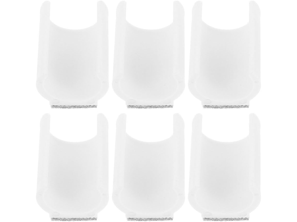 Mikikit Conjunto De 6-protetores Piso Para Pés Cadeira Em Plástico Com Almofadas Feltro Capas Antiderrapantes