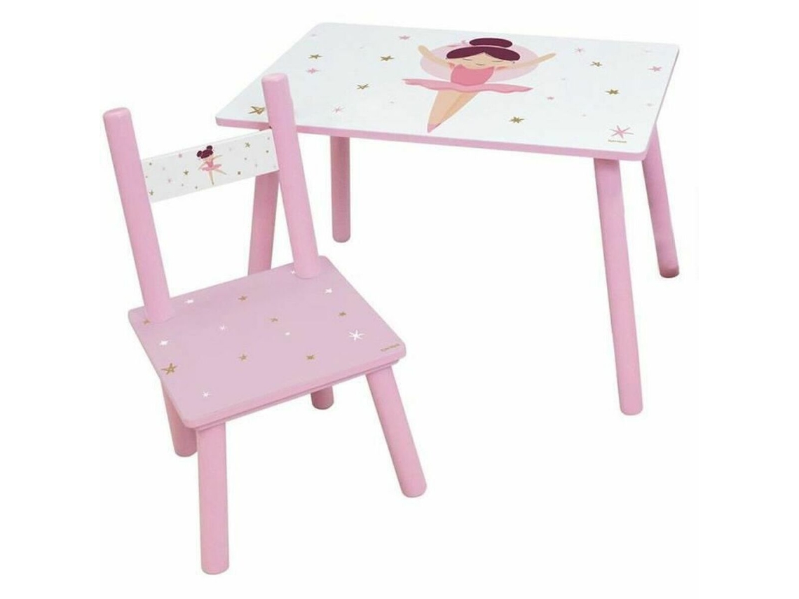 Conjunto de Mesa e Cadeiras para Crianças FUN HOUSE Dancer Ballerina Infantil