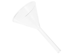 Funil Triangular De Vidro Com Boca Larga Yardwe Para Uso Em Laboratório, Resistente E Estável, Ideal Para Transferência