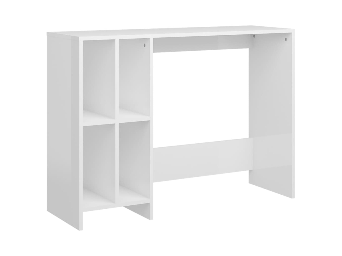 Secretária com Derivados de Madeira Branco Brilhante MAISON EXCLUSIVE (102,5x35x75 cm)