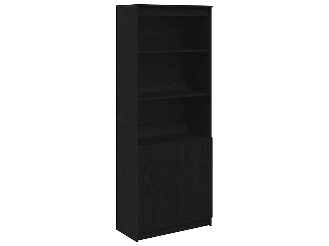 Guarda-roupa alto em madeira Carvalho Preto (70x35x180 cm) EXCLUSIVO DA MAISON