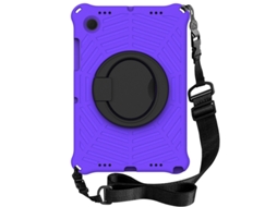 Capa Hexinyigjly Para Samsung Tab S6 Lite 10,4 Polegadas Sm‑p610/p615c, Com Alça De Ombro, Suporte Giratório Roxo