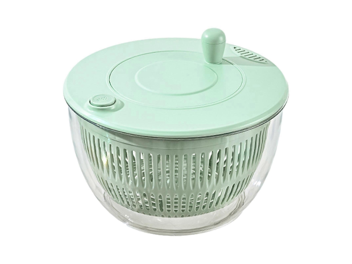 Centrífuga De Salada Grande Com Bomba, Tigela Transparente E Alça Para Uso Com Uma Só Mão, Ideal Para Alface E Verduras.