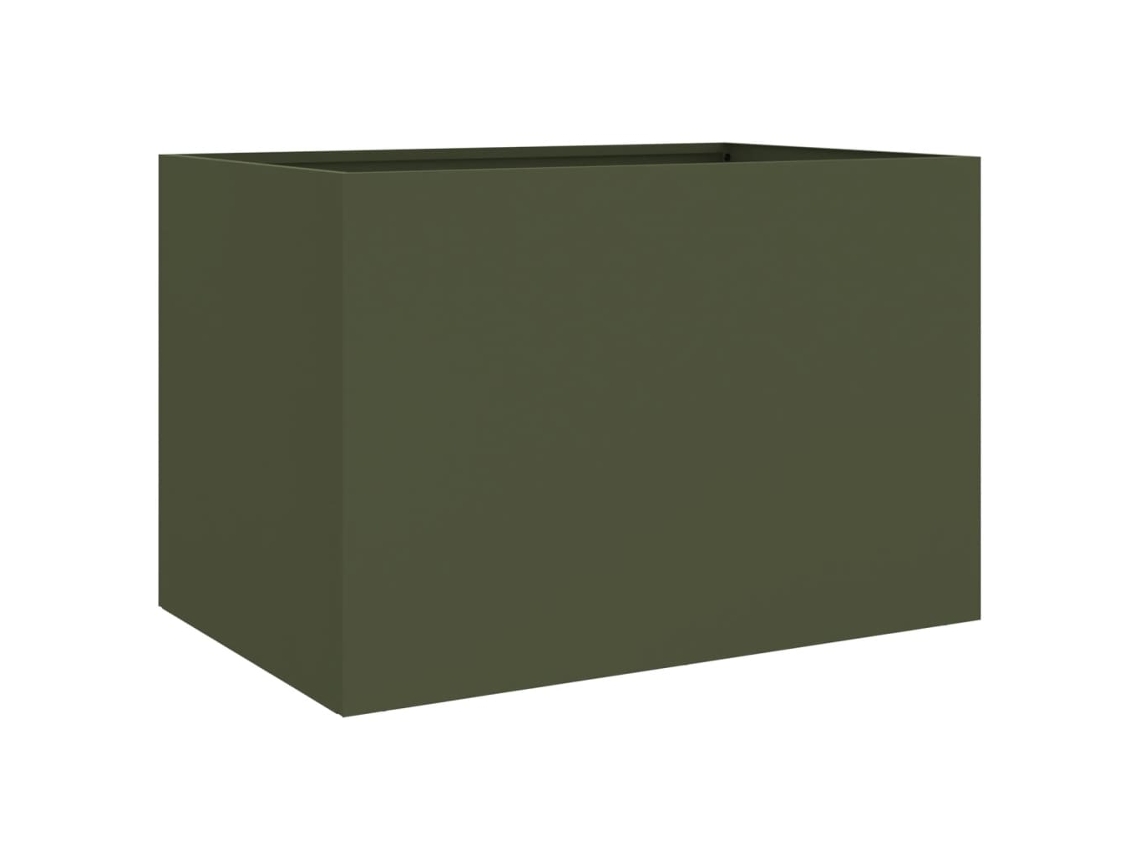 Planter, Planters Vidaxl Verde Aço (62 X 47 X 46 Cm)