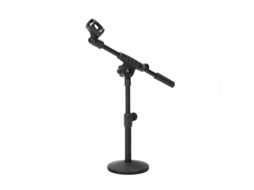 Suporte de Microfone para Mesa com Braço Ajustável e Suporte Universal