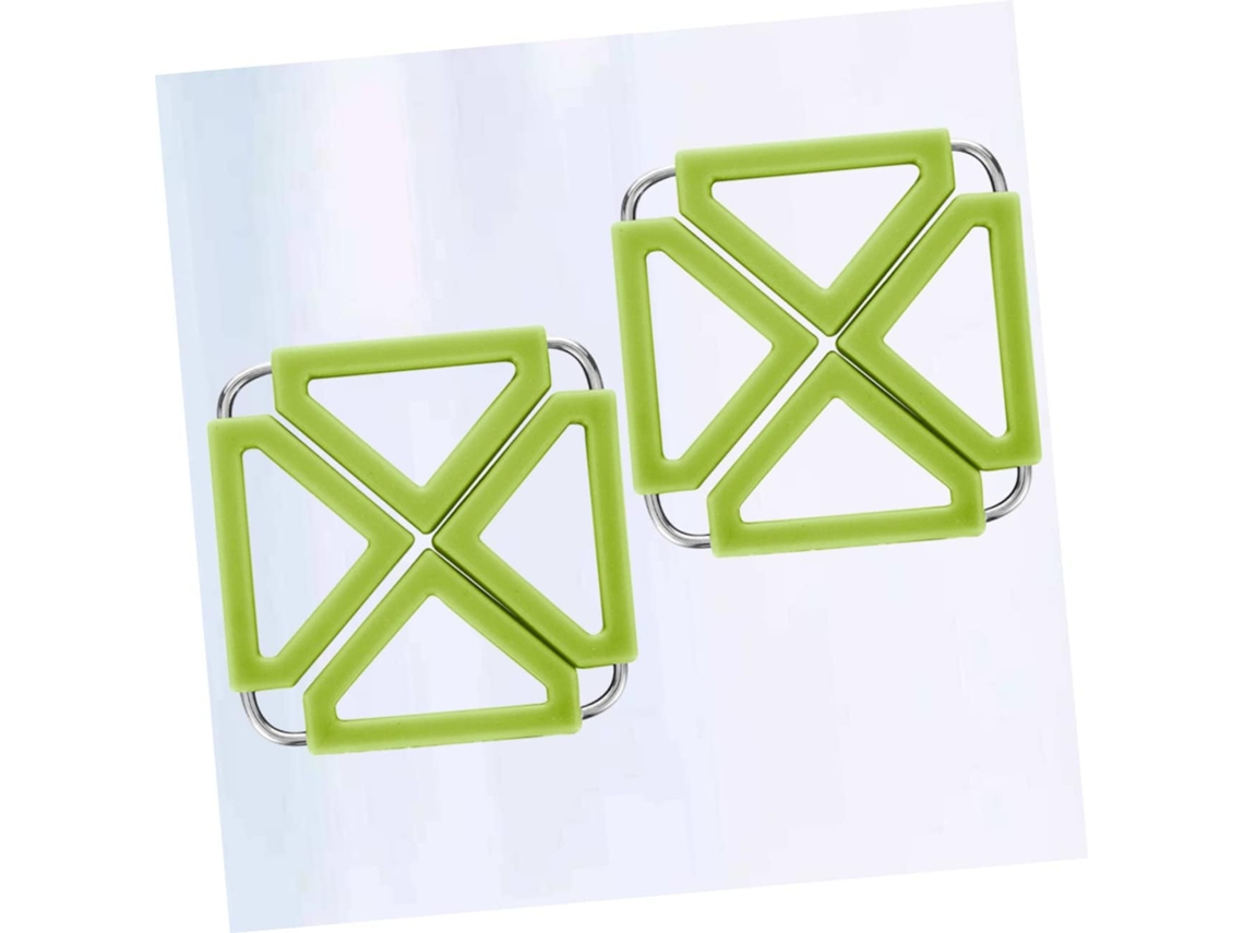 Lurelia Jogo Americano 2 Un Cortiça Silicone Quadrado Com Suporte Mesa