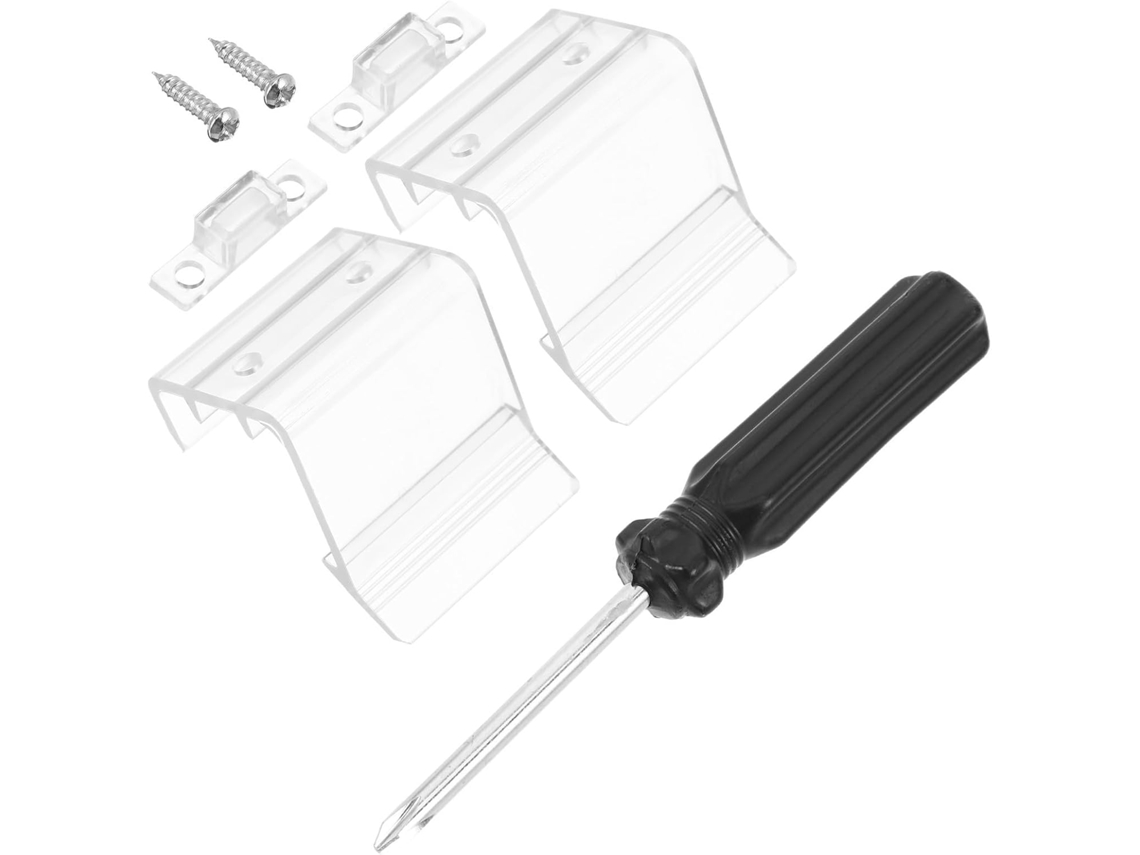 2-travas De Porta Plástico Portas Deslizantes Rv, Uso Versátil Com Fusos, Adequadas Viagens Ao Ar Livre