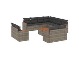 Garden Sofa Set, Garden Sofa Sets Vidaxl Cinzeto Rattan / Vime (n/a)