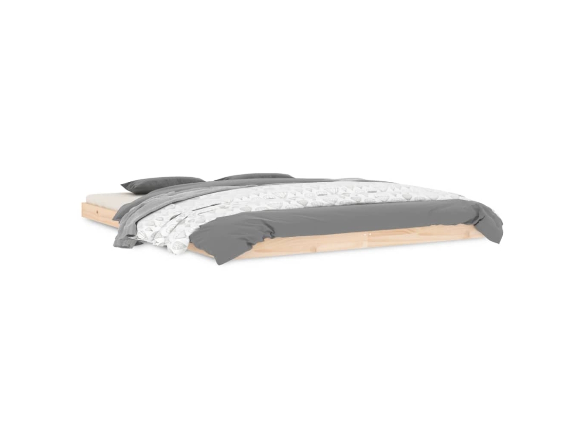 Bed Frame, Bed Frames Vidaxl Marrom Madeira De Pinho (160 X 200 Cm)