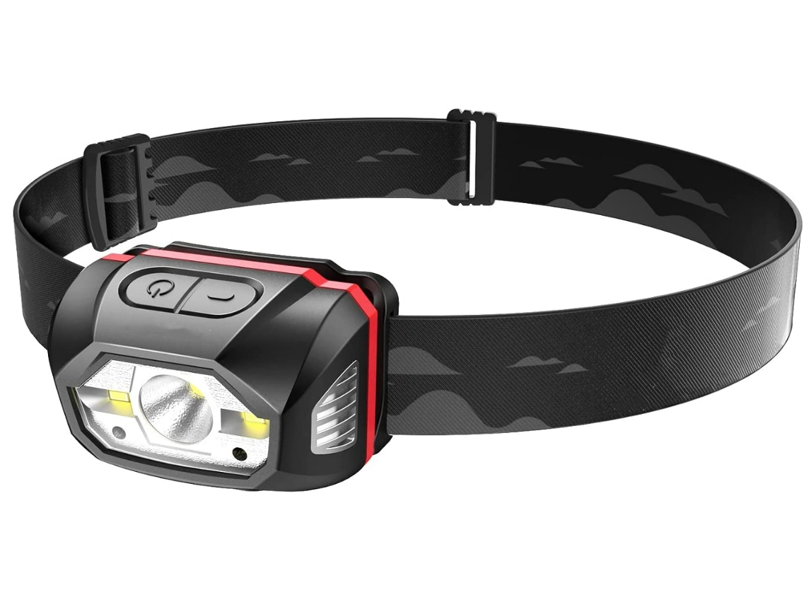 Lanterna de Cabeça Recarregável Farol de Led Super Brilhante 440 Lúmens 70 Horas de Duração Máxima Bateria de 1800 M CHRONUS