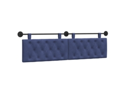 Conjunto 1 Cabeceira Moderna Vidaxl Azul Veludo (190 X 55 X 7 Cm)