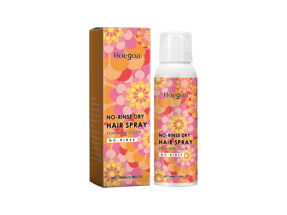 Spray Shampoo Seco Hoegoa Leve com Perfume Refreshante, Mais Volume e Secagem Rápida para Cabelos LAXISCREED