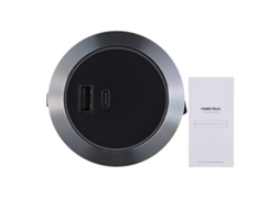 Adaptador de Tomada Trilho com Usb e Type c