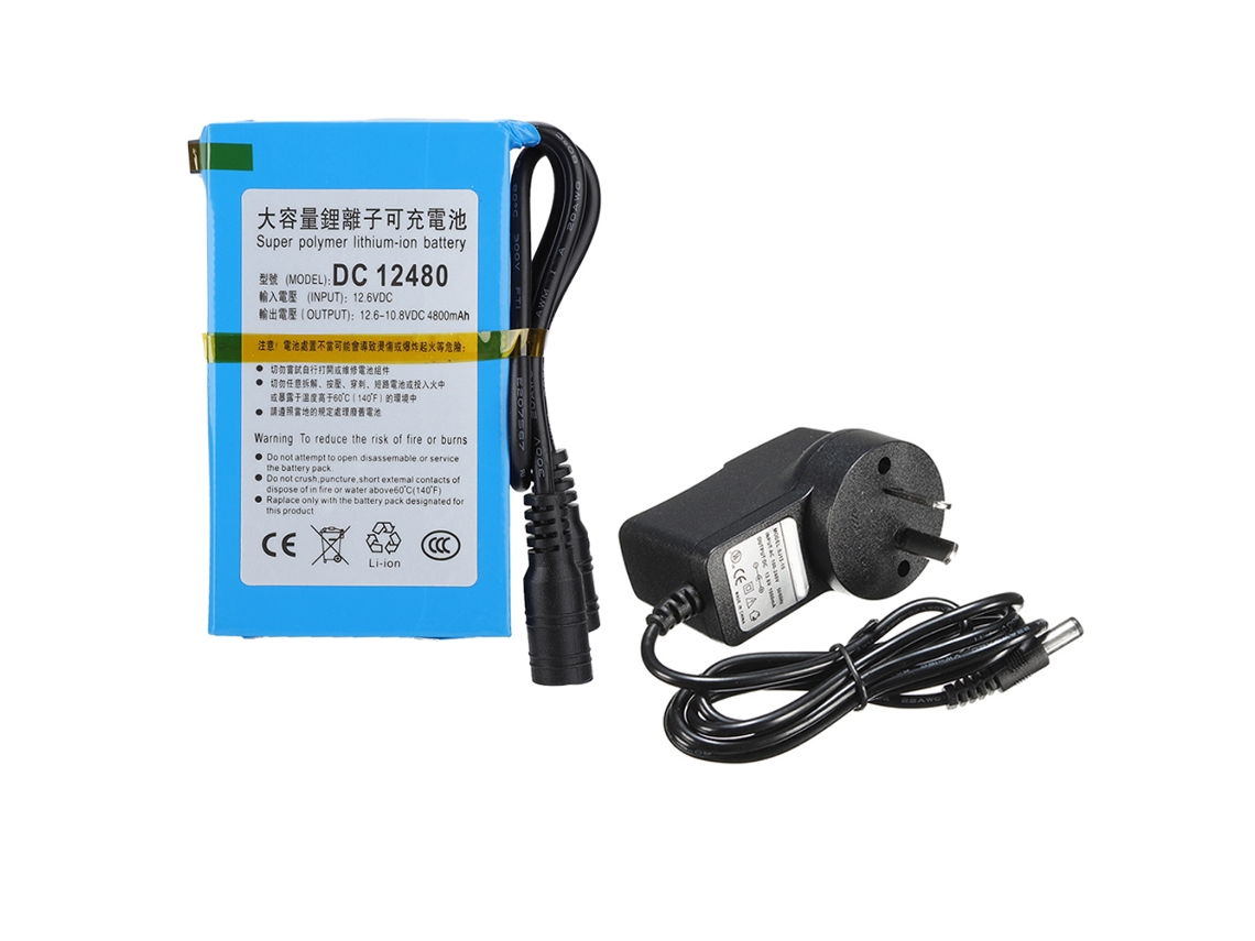 Aetheria bateria de Lítio Polimérica Recarregável Dc 12480 com 4800mah, Interruptor Integrado e Alta Capacidade