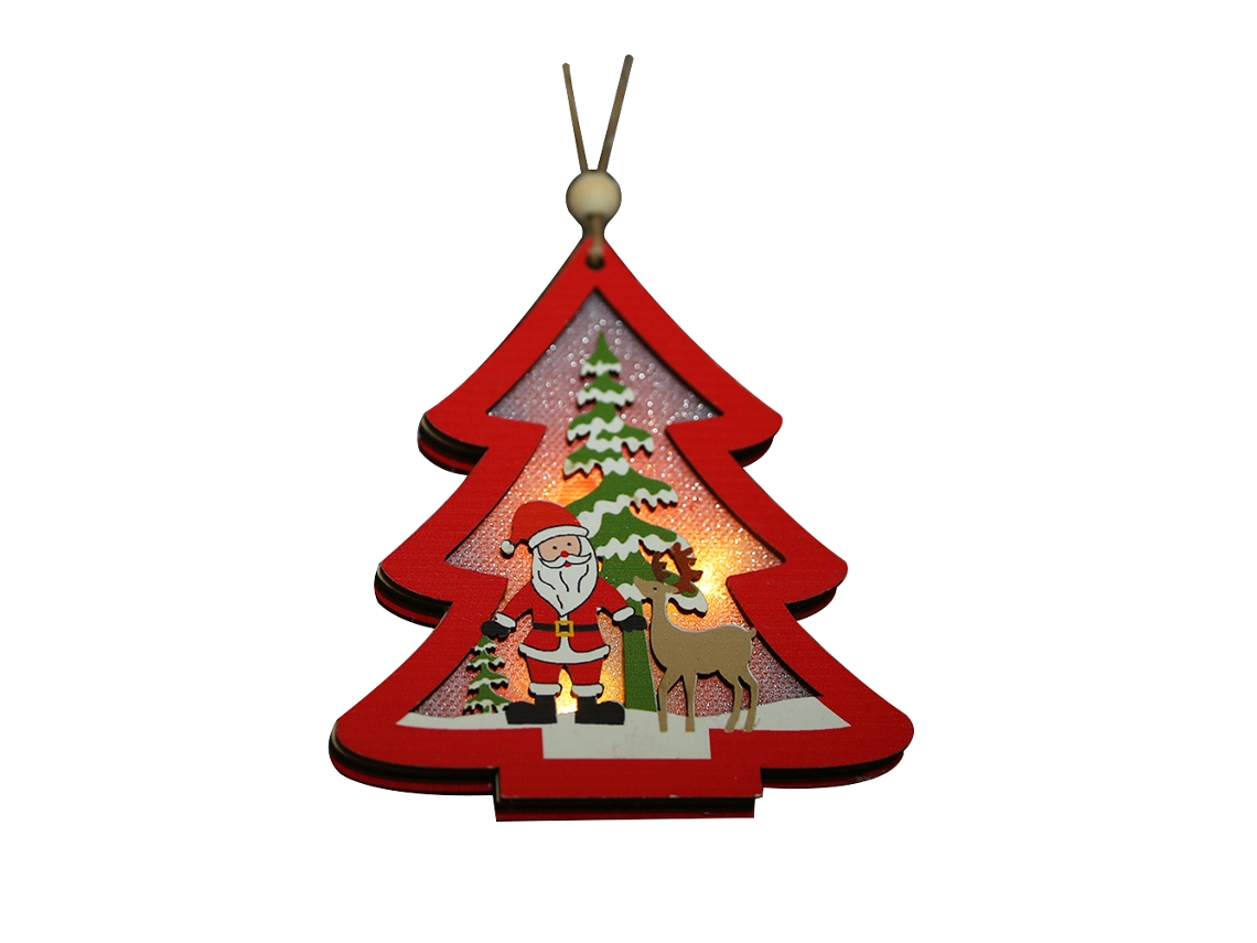 Laxiscreed Rádio Natal Com Luzes Decorativas De 2m E Bateria Button 2032