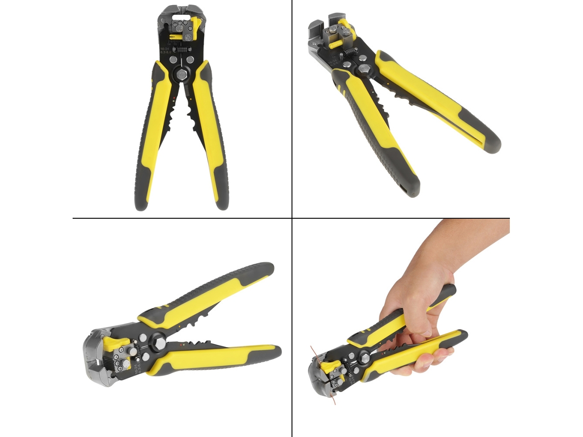 Laxiscreed Alicates Automáticos Multi-funções Para Descascar, Cortar E Crimpar Cabos De Forma Prática