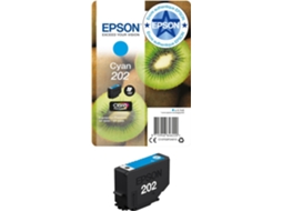 Cartucho de Tinta Original Epson 202 Ciano . o Amazon Dash Replenishment Está Pronto. (1 Unidade)