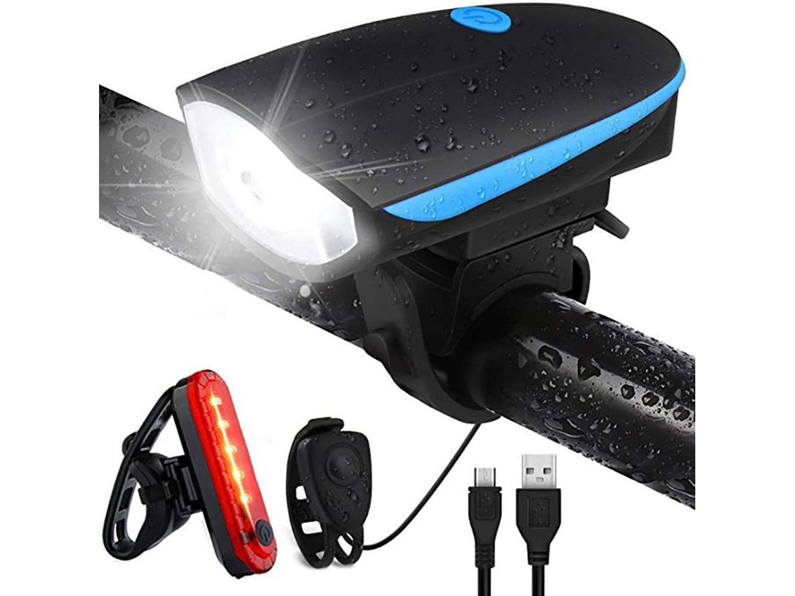 Luzes De Bicicleta Led, Luzes Dianteiras E Traseiras Com Carregamento Usb, À Prova D'água Ipx5.