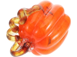 Abóbora De Vidro Soprado À Mão Jojofuny, Laranja Vibrante, Outono, Dia De Ação De Graças, Halloween, Decoração