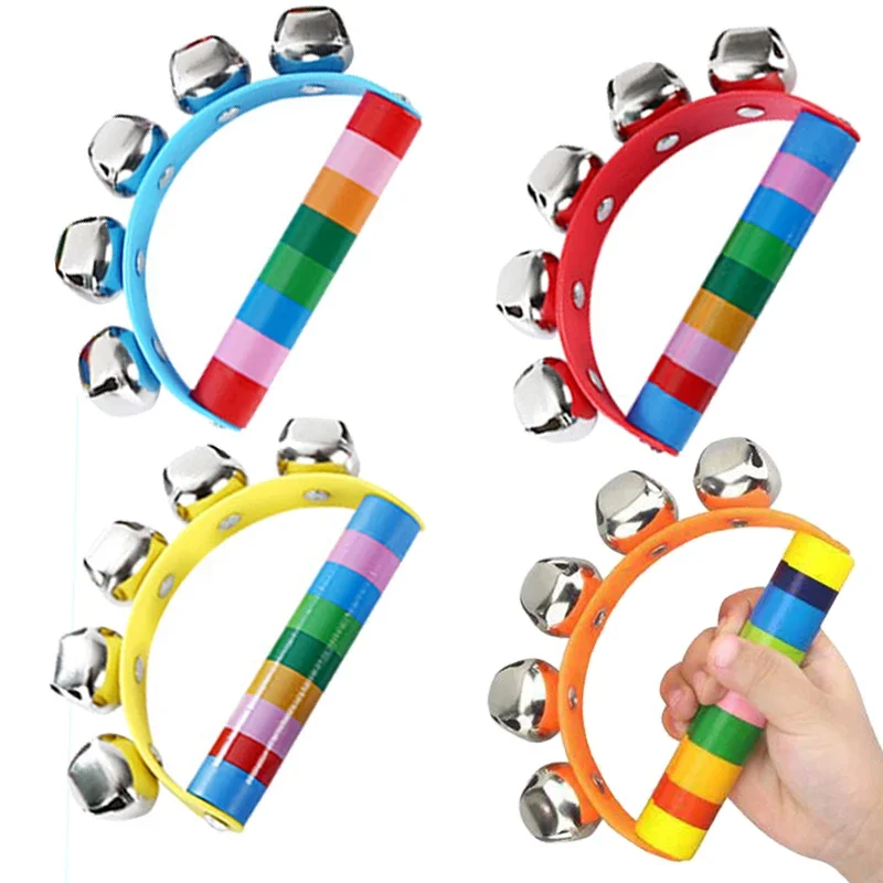 Novo Sino De Mão Colorido Em Arco Íris, Brinquedo Musical De Percussão Em Meia Lua Para Adultos, Karaokê, Festa Em Família, Presen Aquaforge