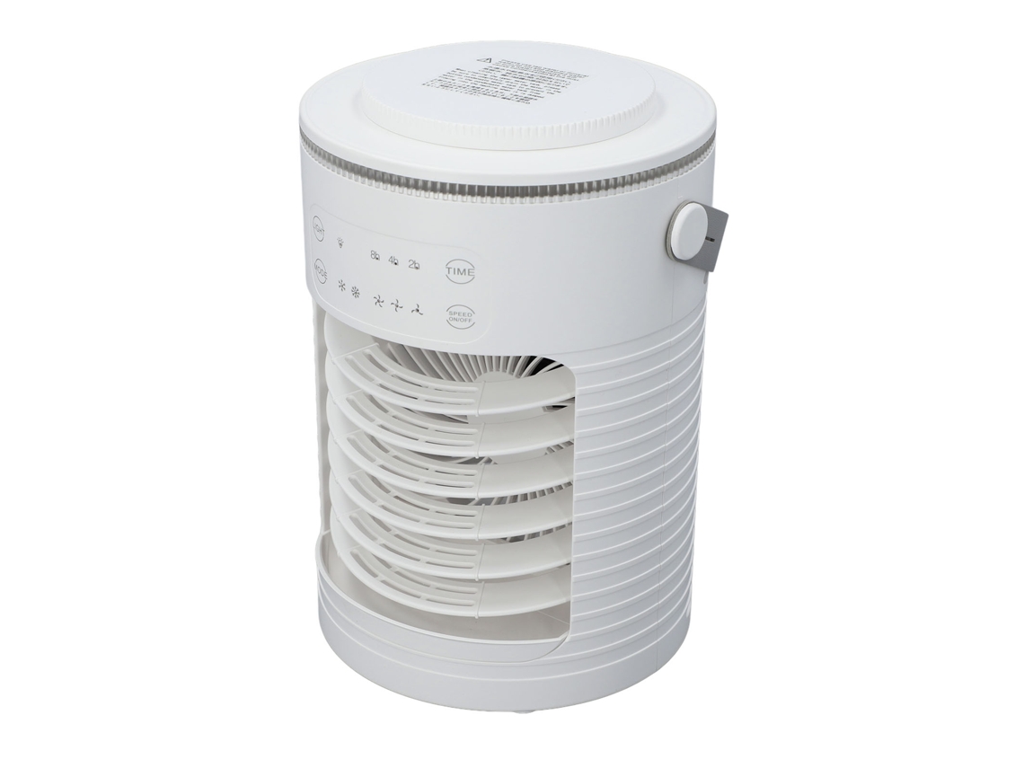 Laxiscreed Ar Condicionado Portátil Com Ventilador, Luzes Led 7 Cores E 3 Modos De Ventilação