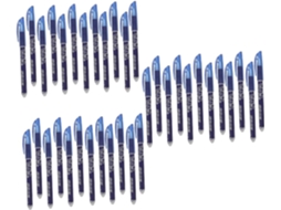 Conjunto De 36 Canetas Ergonômicas Apagáveis Com Tinta Azul Para