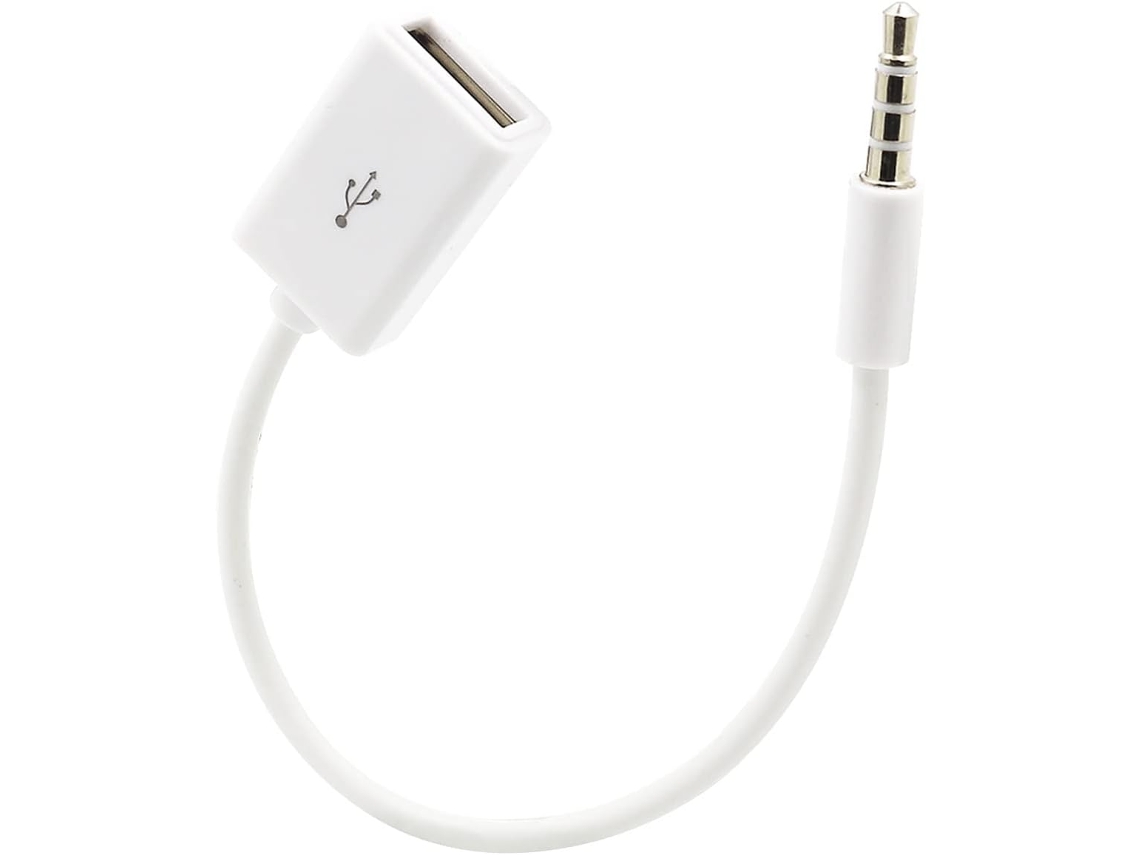 Conector De Cabo De Carro De 3, 5 Mm, Conexão À Tomada Usb