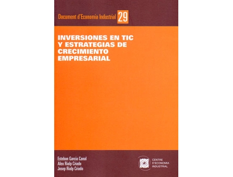 Livro Inversiones En Tic Y Estrategias De Crecimiento Empresarial de García Canal (Espanhol)