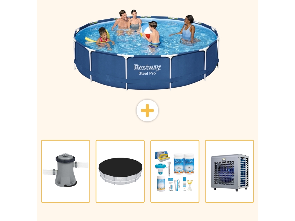 Bestway Piscina Bestway Steel Pro Redonda - 396x84 Cm - 5-peças S264