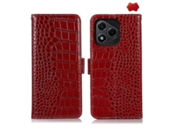 Capa De Celular Em Couro De Crocodilo Com Camada Superior De Couro Bovino Para Honor 400 Lite