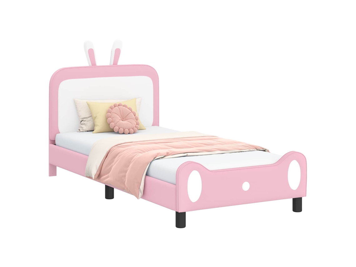 Conjunto 1 Camas Modernas Vidaxl Rosa Espuma Pu (90 X 190 Cm)