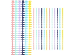 Conjunto de 30 Espirais Plástico para Encadernação Healeved, com Argolas e Furos Documentos Folhas Soltas. Sol